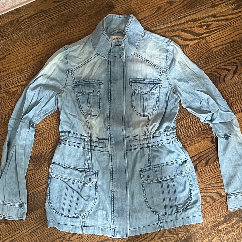 Saint John's Bay Active Light Blue Jean Jacket